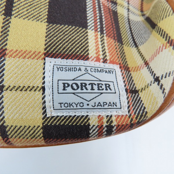 実際に弊社で買取させて頂いたPORTER×ESSENTIAL DESIGNS/ポーター×エッセンシャルデザインズ チェック柄 ショルダーバッグの画像 4枚目