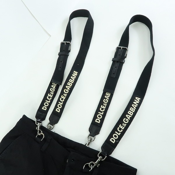実際に弊社で買取させて頂いたDOLCE&GABBANA/ドルチェ＆ガッバーナ/ドルガバ サイドライン/裾ジップ/サスペンダー付き 総柄パンツ 46の画像 5枚目