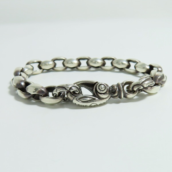 実際に弊社で買取させて頂いた【ギャラ付き】LONE ONES/ロンワンズ SILK LINK SMALL/シルクリンク スモール シルバーブレスレット MFB-0040S-CC-Lの画像 1枚目