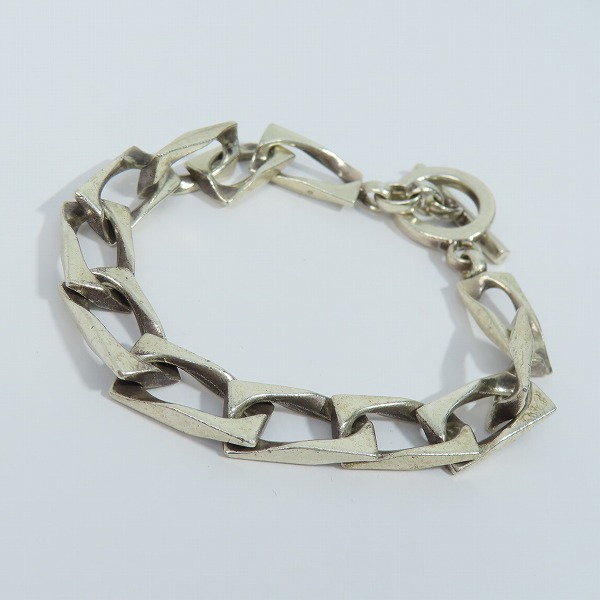 実際に弊社で買取させて頂いたGUCCI/グッチ シルバー925 スクエア チェーン ブレスレット/Tバー 