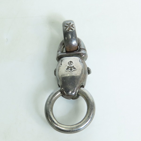 実際に弊社で買取させて頂いた【ギャラ付き】gabor/ガボール 生前 ブルドッグ ペンダントトップの画像 4枚目