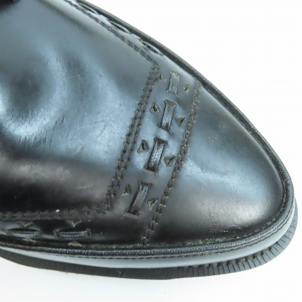 実際に弊社で買取させて頂いたGEORGE COX/ジョージコックス レザー/インターレース ブラック 4067/7の画像 7枚目