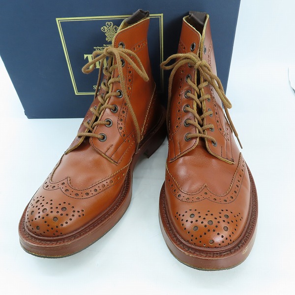 実際に弊社で買取させて頂いたTricker's/トリッカーズ MALTON/モルトン ウイングチップ ブーツ ブラウン M2508/7.5