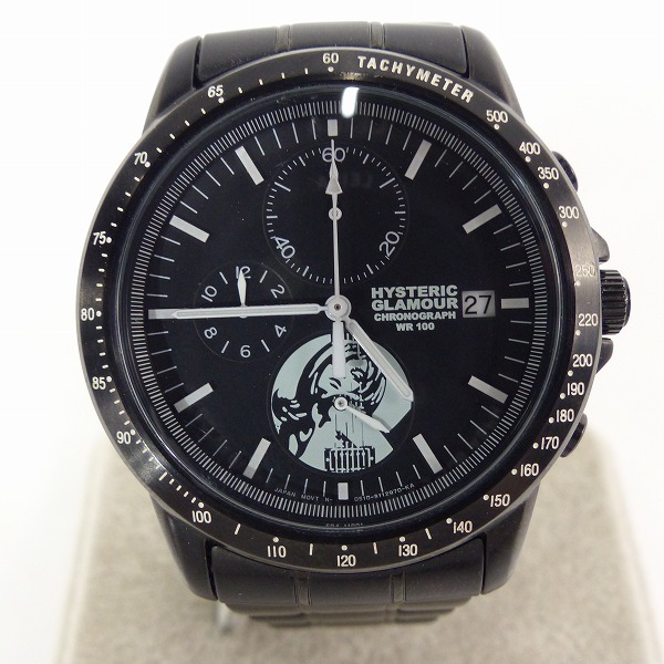 実際に弊社で買取させて頂いたHYSTERIC GLAMOUR/ヒステリックグラマー クロノグラフクォーツ 0510-S077583 