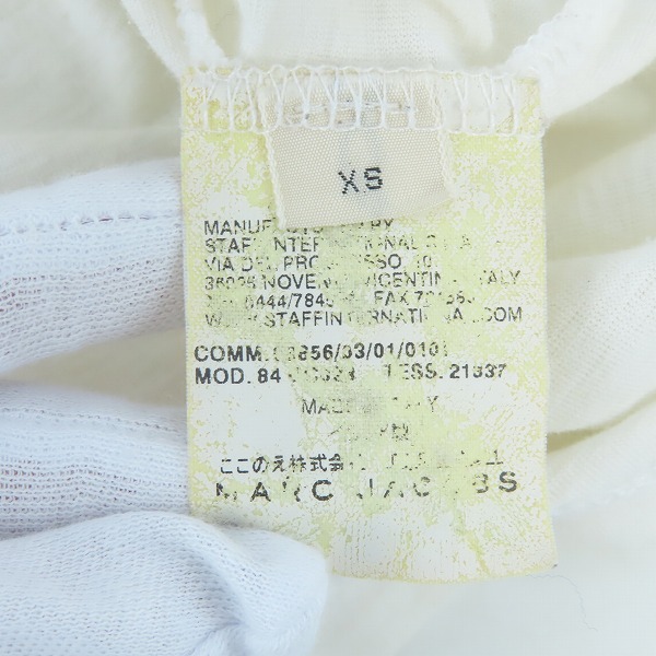 実際に弊社で買取させて頂いたMARC JACOBS/マークジェイコブス キスマークプリント Tシャツ XSの画像 3枚目
