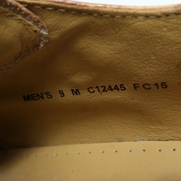 実際に弊社で買取させて頂いたCOLE HAAN/コールハーン ダブルモンクストラップ レザーシューズ/革靴 C12445 FC15/9の画像 5枚目
