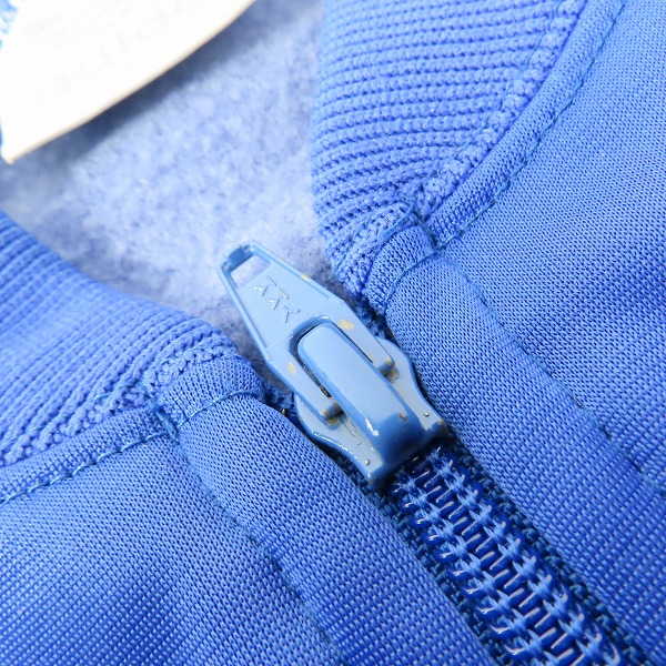 実際に弊社で買取させて頂いたadidas/アディダス 80s~90s ヴィンテージ 銀タグ トラックジャケット ブルー /Sの画像 4枚目