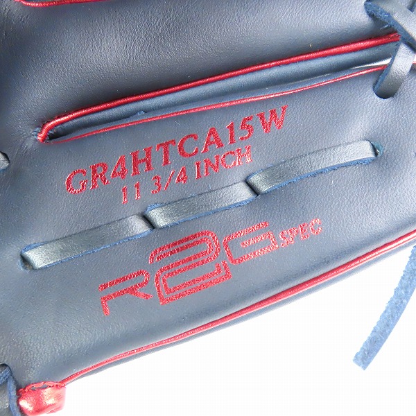 実際に弊社で買取させて頂いたRawlings/ローリングス HYPER TECH/ハイパーテック 軟式 投手用/ピッチャー用 グローブ/グラブ GR4HTCA15Wの画像 6枚目