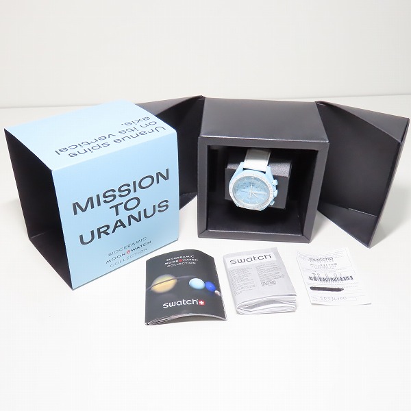 実際に弊社で買取させて頂いたOMEGA×SWATCH/オメガ×スウォッチ スピードマスター MISSION TO URANUS 腕時計 SO33L100の画像 9枚目