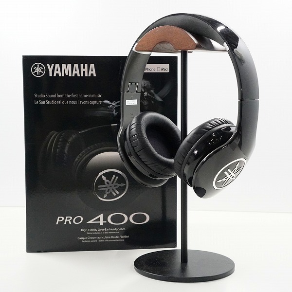 実際に弊社で買取させて頂いたYAMAHA/ヤマハ HPH-PRO400 密閉ダイナミック型 ヘッドホン ブラック 動作確認済み
