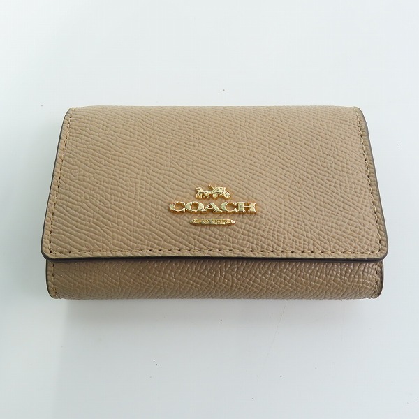 実際に弊社で買取させて頂いたCOACH/コーチ クロスグレインレザー 5連 リング キーケース F76741