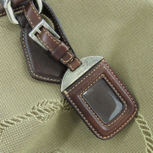 実際に弊社で買取させて頂いたPRADA/プラダ ロゴジャガード トートバッグの画像 7枚目
