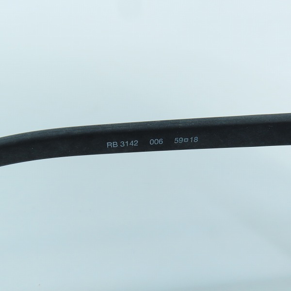 実際に弊社で買取させて頂いたRay-Ban/レイバン サングラス RB3142 006の画像 6枚目