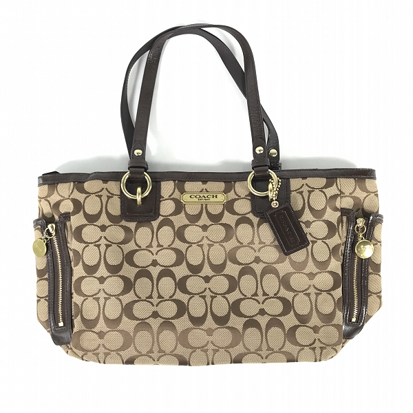 実際に弊社で買取させて頂いたCOACH/コーチ シグネチャー マーケット/トートバック