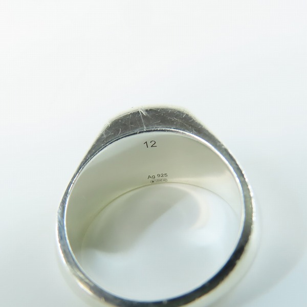 実際に弊社で買取させて頂いたGUCCI/グッチ トレードマーク エングレービング ロゴリング 779162 J8400 8106/12号の画像 7枚目