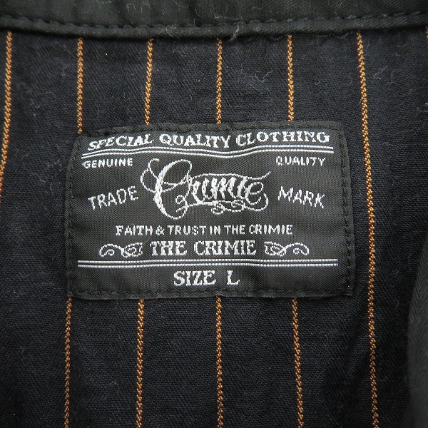 実際に弊社で買取させて頂いたTHE CRIMIE/クライミー ボーリング シャツ/L