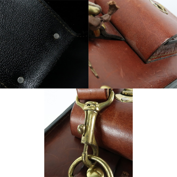 実際に弊社で買取させて頂いたHERZ/ヘルツ レザー サイコロ型 ショルダー/カメラバッグ n-27の画像 8枚目