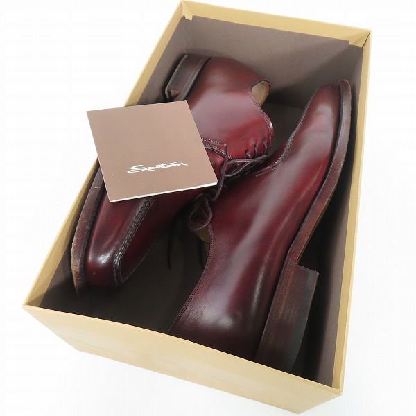 実際に弊社で買取させて頂いたSantoni/サントーニ セミスクエアトゥ レースアップシューズ 5527/7.5の画像 8枚目