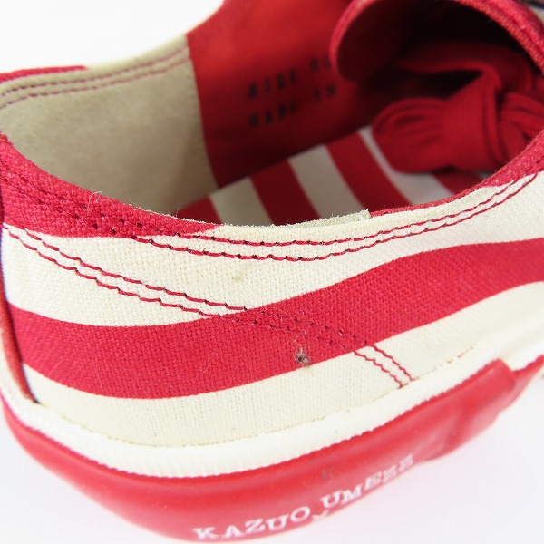 実際に弊社で買取させて頂いたatmos pink×AVIC×楳図かずお/アトモスピンク×アヴィック×楳図かずお SNEAKERS RED スニーカー/26.0の画像 9枚目