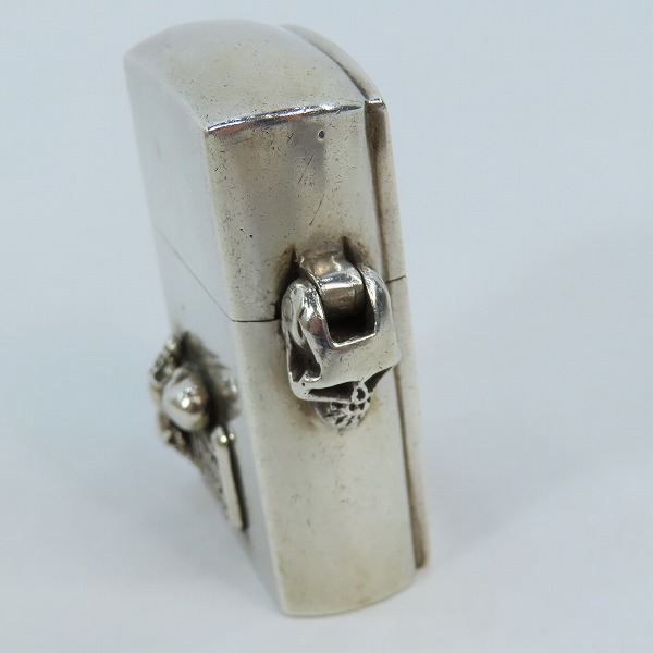 実際に弊社で買取させて頂いたSTANLEY GUESS/スタンリーゲス スカルヒンジ/スモールスカル マルチシェル インレイ オイルライターの画像 2枚目