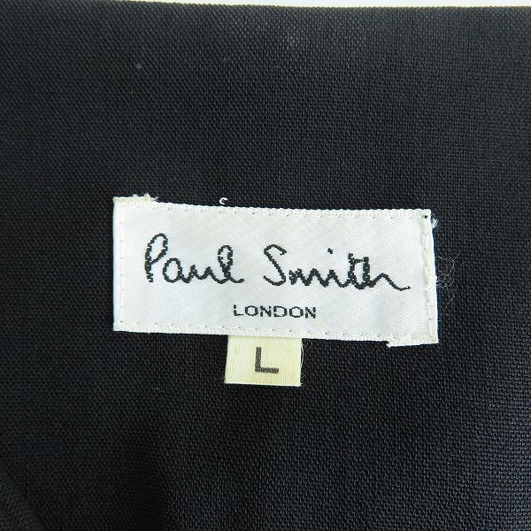 実際に弊社で買取させて頂いたPaul Smith LONDON/ポールスミス ロンドン ノーカラー ジャケット ブラック/Lの画像 2枚目