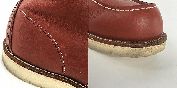 実際に弊社で買取させて頂いたRED WING/レッドウィング 四角犬タグ アイリッシュセッター モックトゥ ブーツ 8875 9Eの画像 7枚目