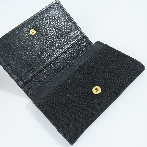 実際に弊社で買取させて頂いたBVLGARI/ブルガリ 財布 二つ折り財布 ブラックの画像 3枚目