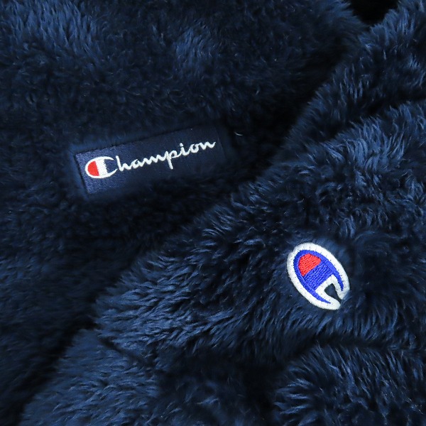 実際に弊社で買取させて頂いたChampion/チャンピオン シェルパフリースジップアップ パーカー C8-N612R/XLの画像 5枚目