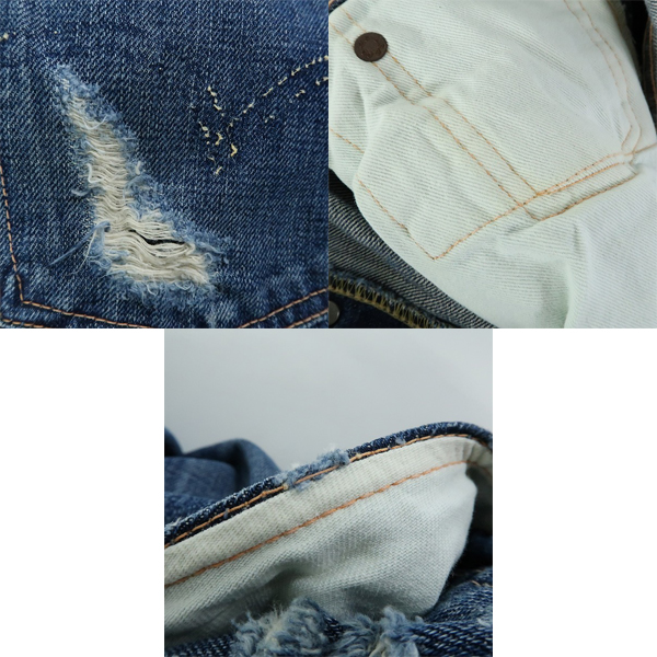 実際に弊社で買取させて頂いたLEVIS/リーバイス ヴィンテージ ユーズド加工 デニムパンツ 55501 J09A J17055 0304/W34の画像 8枚目