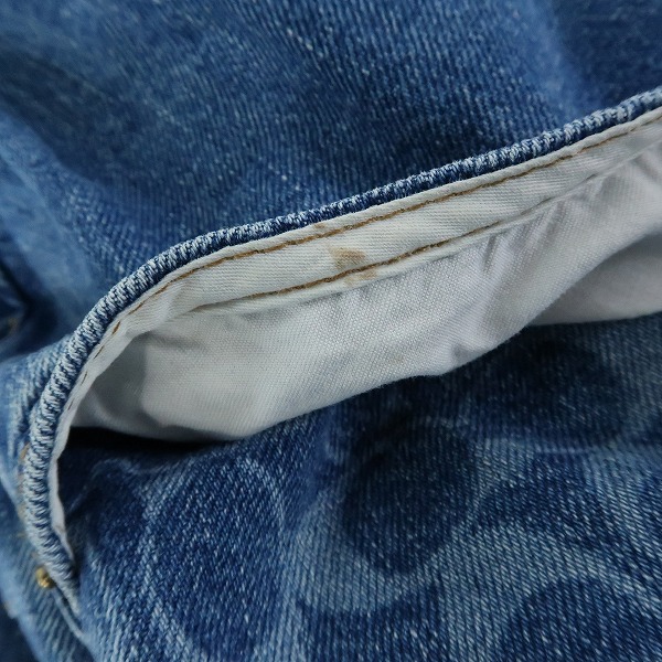 実際に弊社で買取させて頂いたCOACH/コーチ シグネチャー柄プリント デニムパンツ CK516/30の画像 8枚目