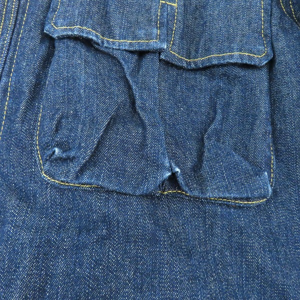 実際に弊社で買取させて頂いたGOODENOUGH/GDEH/グッドイナフ ジップアップ デニムジャケット/Mの画像 5枚目