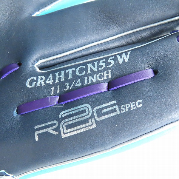 実際に弊社で買取させて頂いたRawlings/ローリングス HYPER TECH COLOR SYNC 軟式 オールラウンド 右投げ用 グローブ GR4HTCN55Wの画像 6枚目