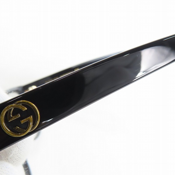 実際に弊社で買取させて頂いたGUCCI/グッチ メガネフレーム アイウェア GG0098O-001の画像 8枚目