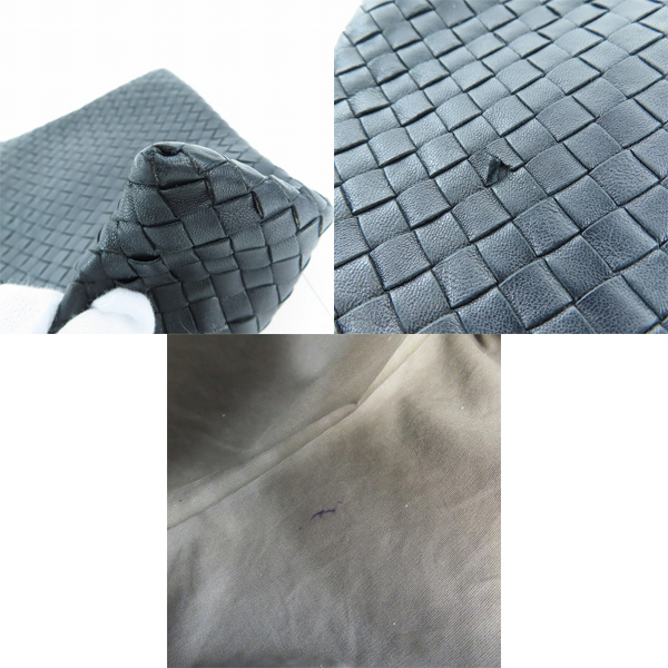 実際に弊社で買取させて頂いたBOTTEGA VENETA/ボッテガヴェネタ イントレチャート レザークラッチバッグ の画像 9枚目