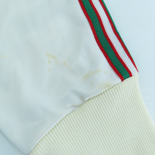 実際に弊社で買取させて頂いたadidas/アディダス 80s~90s ヴィンテージ 銀タグ トラックジャケット ホワイト /Sの画像 9枚目