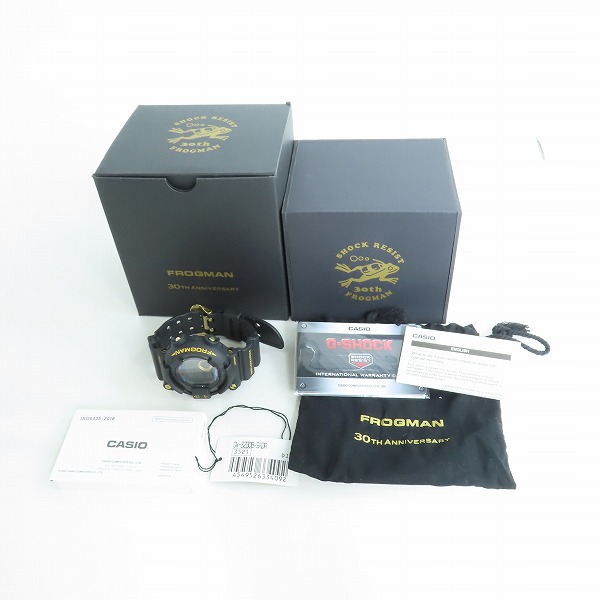 実際に弊社で買取させて頂いたG-SHOCK/Gショック MASTER OF G - SEA FROGMAN/フロッグマン 30周年記念 GW-8230B-9ADRの画像 7枚目
