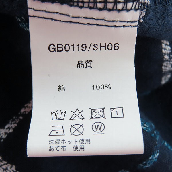 実際に弊社で買取させて頂いたglamb/グラム Sheriff long check SH/シェリフロングチェックシャツ GB0119/SH06 2の画像 4枚目