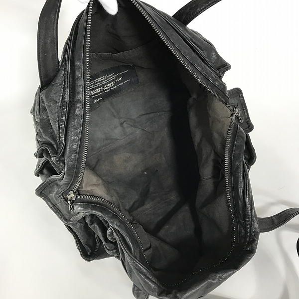 実際に弊社で買取させて頂いたJULIUS/ユリウス レザー ボストンバッグの画像 4枚目