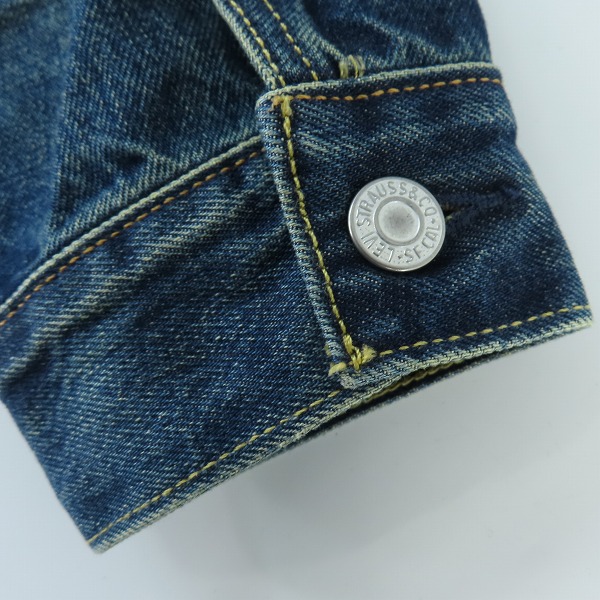実際に弊社で買取させて頂いたLevi's PREMIUM/リーバイスプレミアム EDIFICE 別注 24SS Type 1 トラッカージャケット デニムジャケット A9516-0000/Sの画像 7枚目