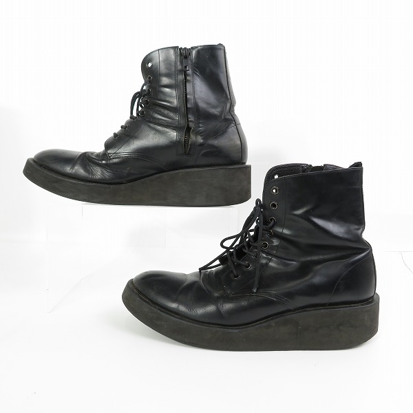 実際に弊社で買取させて頂いた【難有り】LAD MUSICIAN/ラッドミュージシャン  サイドジップレザーブーツ 2217-910/44の画像 3枚目