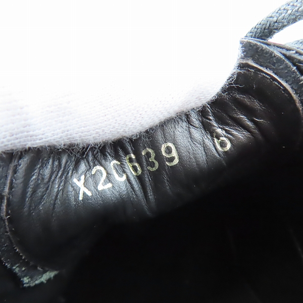 実際に弊社で買取させて頂いたGIORGIO ARMANI/ジョルジオアルマーニ レザー スニーカー X2C639/6の画像 5枚目