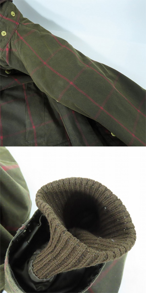 実際に弊社で買取させて頂いたBarbour/バブアー Bedale SL ビデイル オイルドジャケット ペイズリー裏地 1402340/38の画像 8枚目