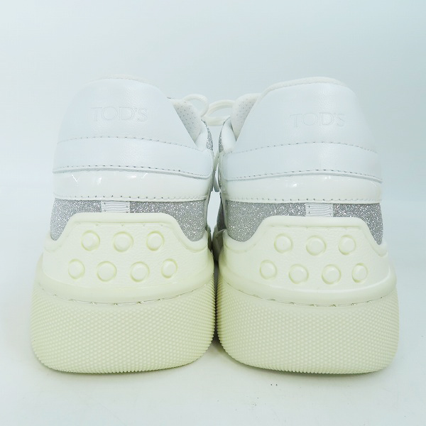 実際に弊社で買取させて頂いたTOD'S/トッズ レザー スニーカー グリッター加工/XXW31C0CU20OJL0906/36の画像 1枚目