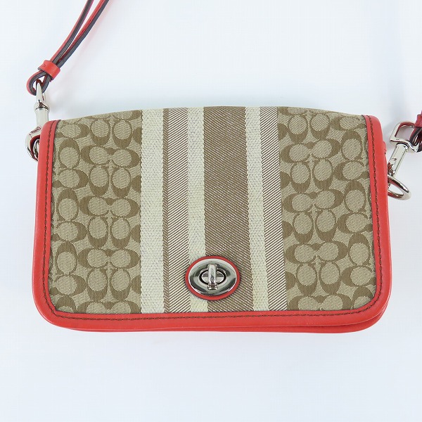 実際に弊社で買取させて頂いたCOACH/コーチ ミニシグネチャー キャンバス ショルダーバッグ 19919