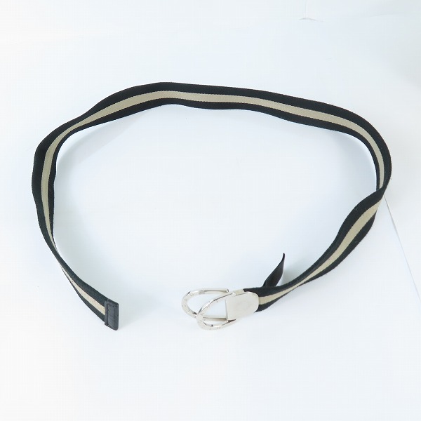 実際に弊社で買取させて頂いたBVLGARI/ブルガリ キャンバスベルト シルバーバックル 44/110の画像 7枚目