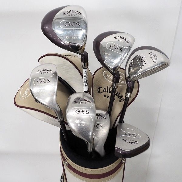 実際に弊社で買取させて頂いたCallaway/キャロウェイ GES（Game Enjoyment System）ゴルフ レディース用ハーフ7本セット キャディバック付き