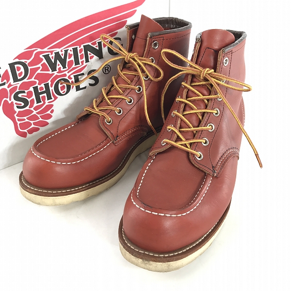 実際に弊社で買取させて頂いたRED WING/レッドウィング 四角犬タグ アイリッシュセッター モックトゥ ブーツ 8875 9E
