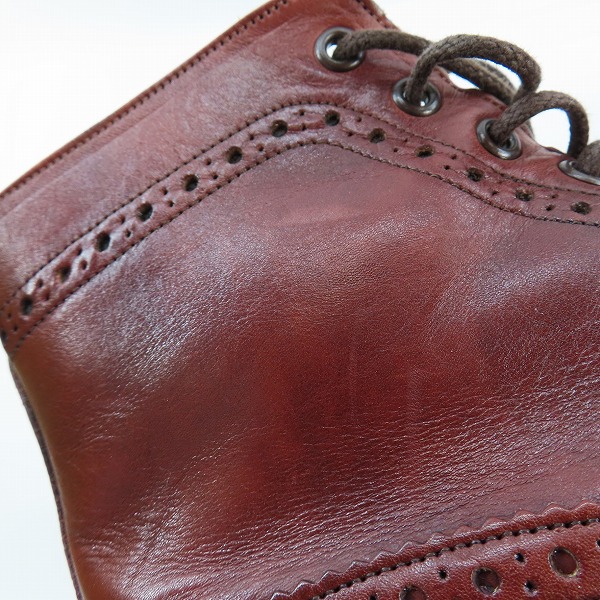 実際に弊社で買取させて頂いたTrickers × Paul smith/トリッカーズ×ポールスミス メダリオン レースアップ カントリーブーツ M6178/7.5の画像 8枚目