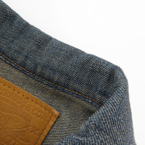 実際に弊社で買取させて頂いたLevi`s Fenom/リーバイスフェノム ニット切替 トラッカーデニムジャケット FMJ13-0001/Lの画像 8枚目