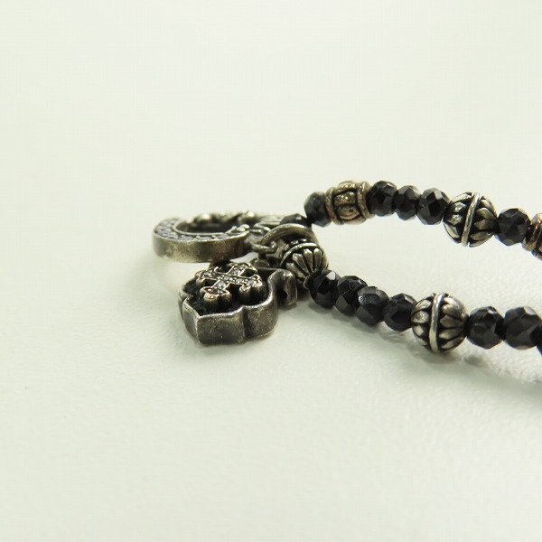 実際に弊社で買取させて頂いたLord Camelot/ロードキャメロット ロイヤルシルバー ブラックスピネル ハート/シールド ネックレスの画像 2枚目